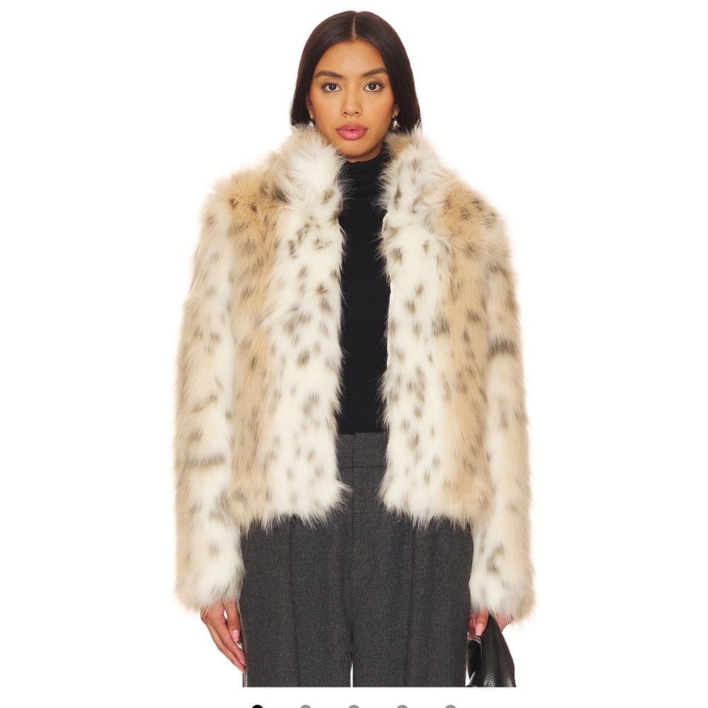 Unreal Fur Snow Leopard Jacket